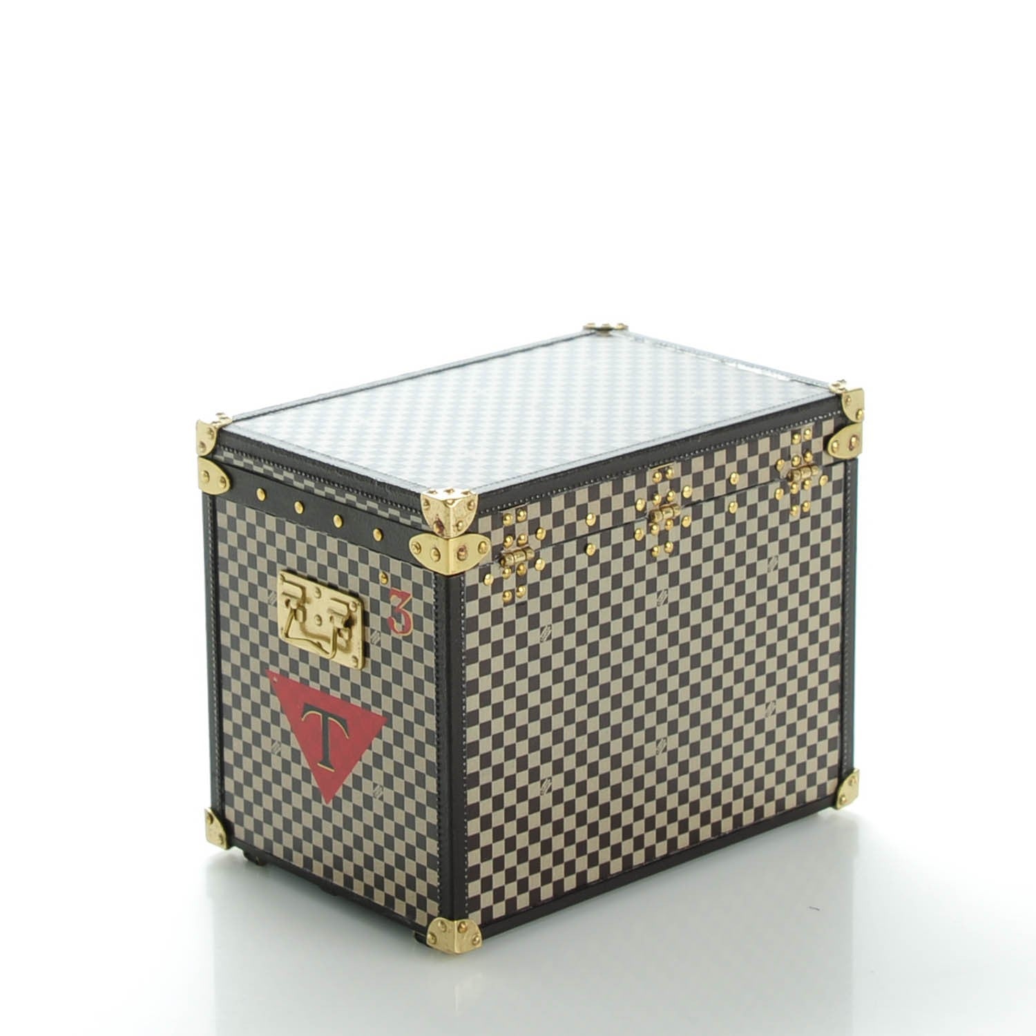 Louis Vuitton Damier 1895 Ladies Hat Trunk Mini Malle Chapeaux Jewelry Box 3 of 8