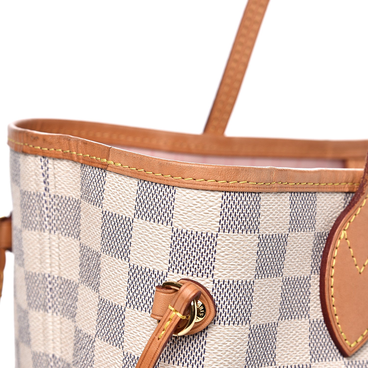 Louis Vuitton Damier Azur Neo Neverfull MM Rose Ballerine 10 of 16