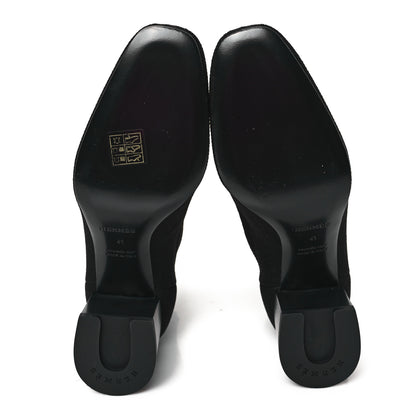Hermes Knit Calfskin Jenna 60 Ankle Boots 41 Black 5 of 8