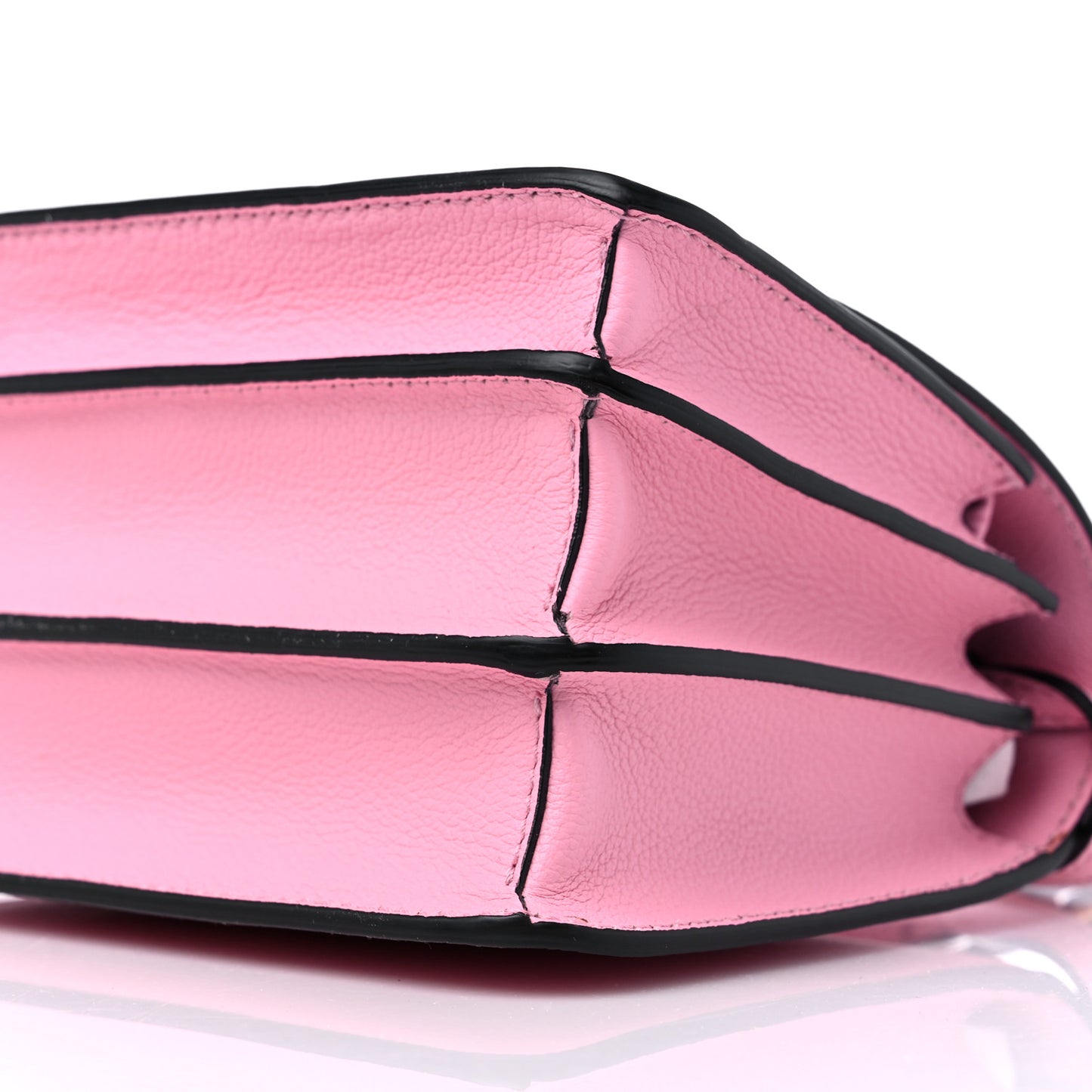 Grained Calfskin La Medusa Shoulder Bag Pink