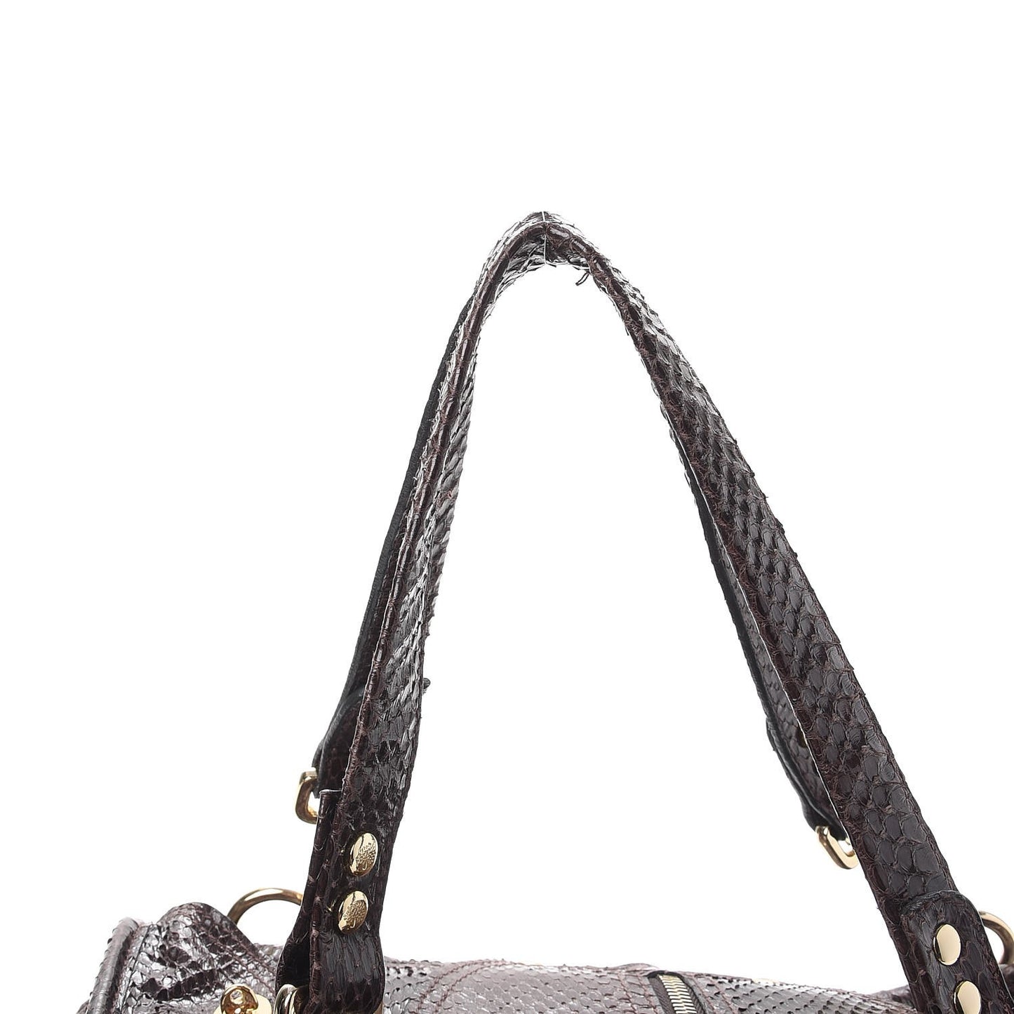 Python Alana Shoulder Bag Dark Brown