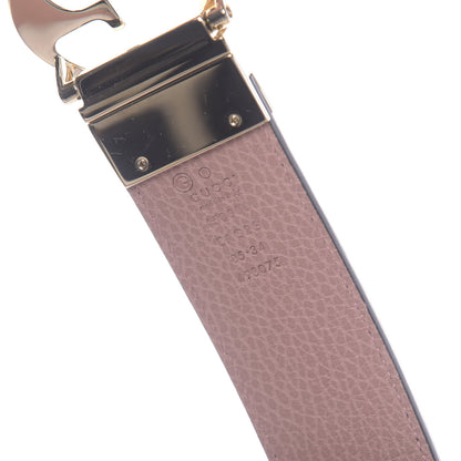 Gucci Calfskin 1973 Reversible Belt 85 34 Black Pink 3 of 6
