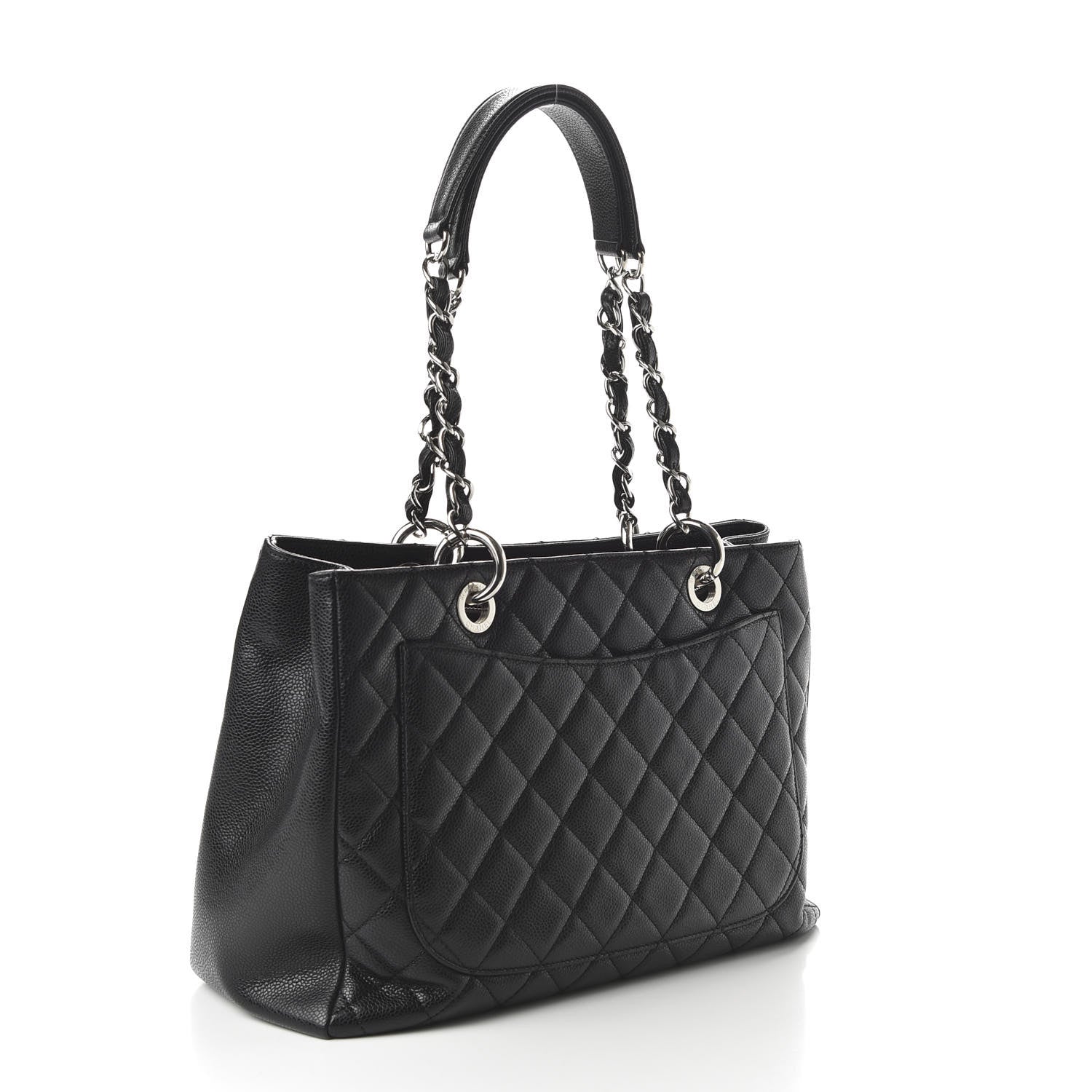Chanel Caviar Quilted Grand Shopping Tote GST Black 3 of 10