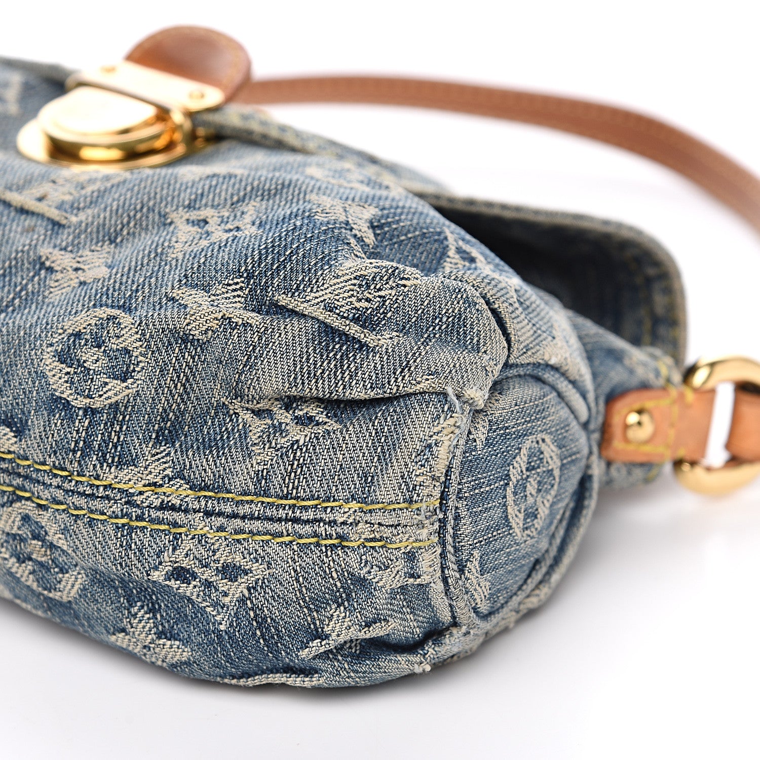 Louis Vuitton Monogram Denim Mini Pleaty Blue 8 of 10