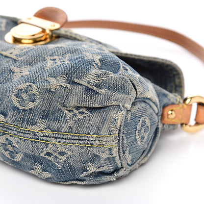 Louis Vuitton Monogram Denim Mini Pleaty Blue 8 of 10