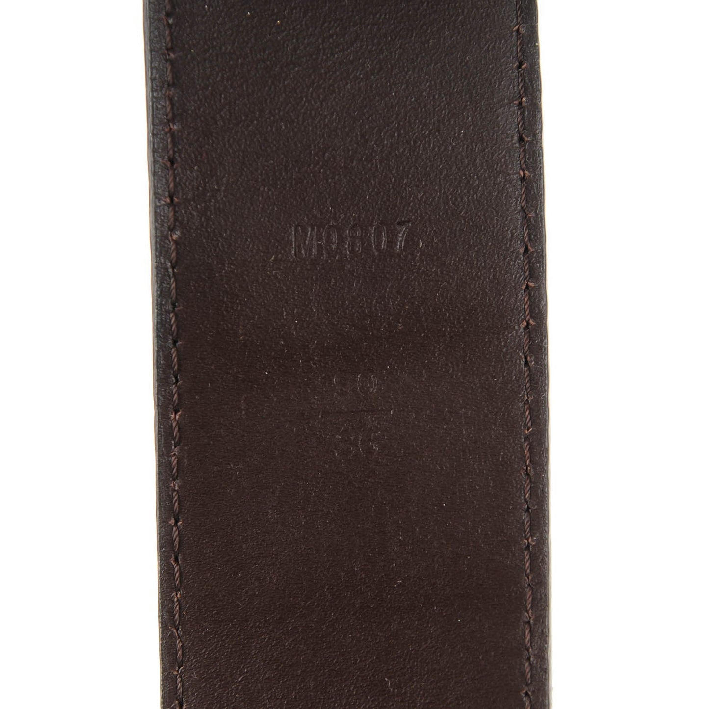 Damier Ebene 40mm LV Initiales Belt 90 36