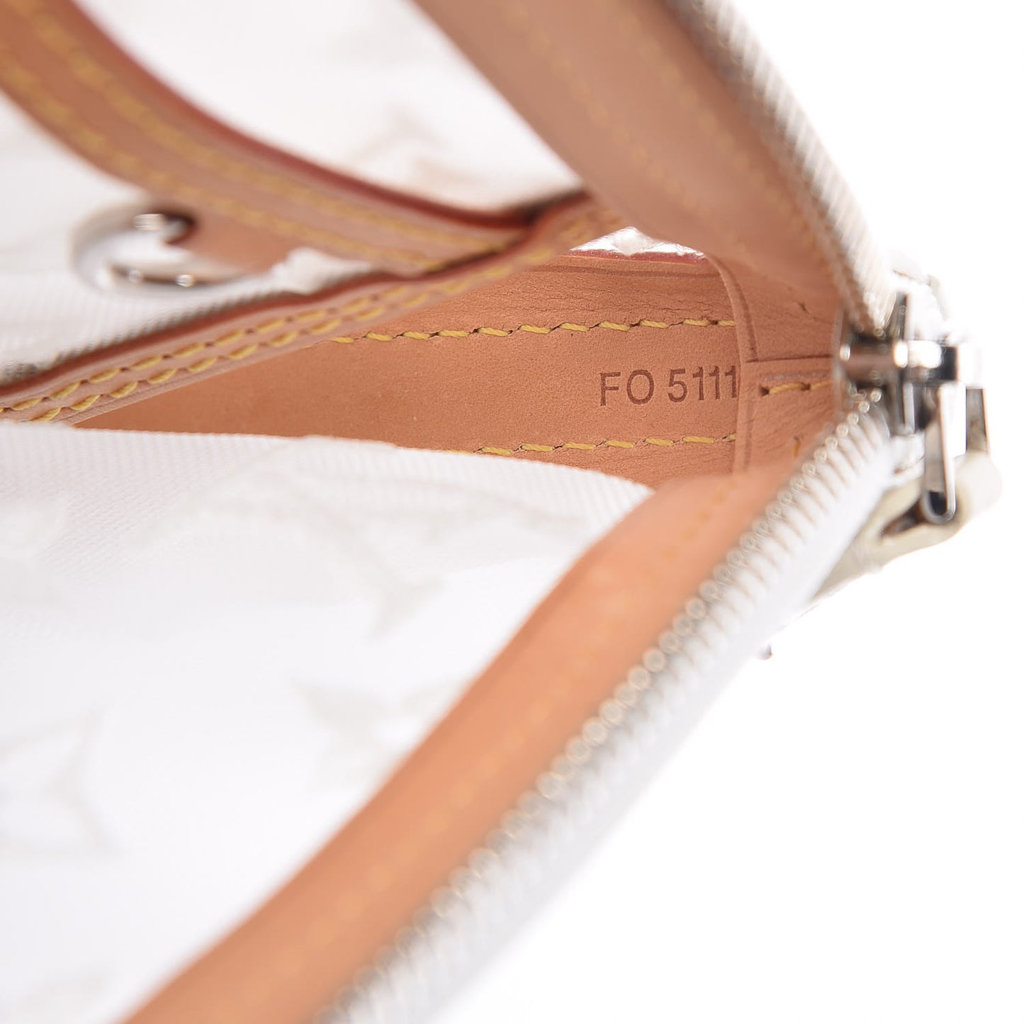 Monogram Transparence Transparent Lockit Clutch White