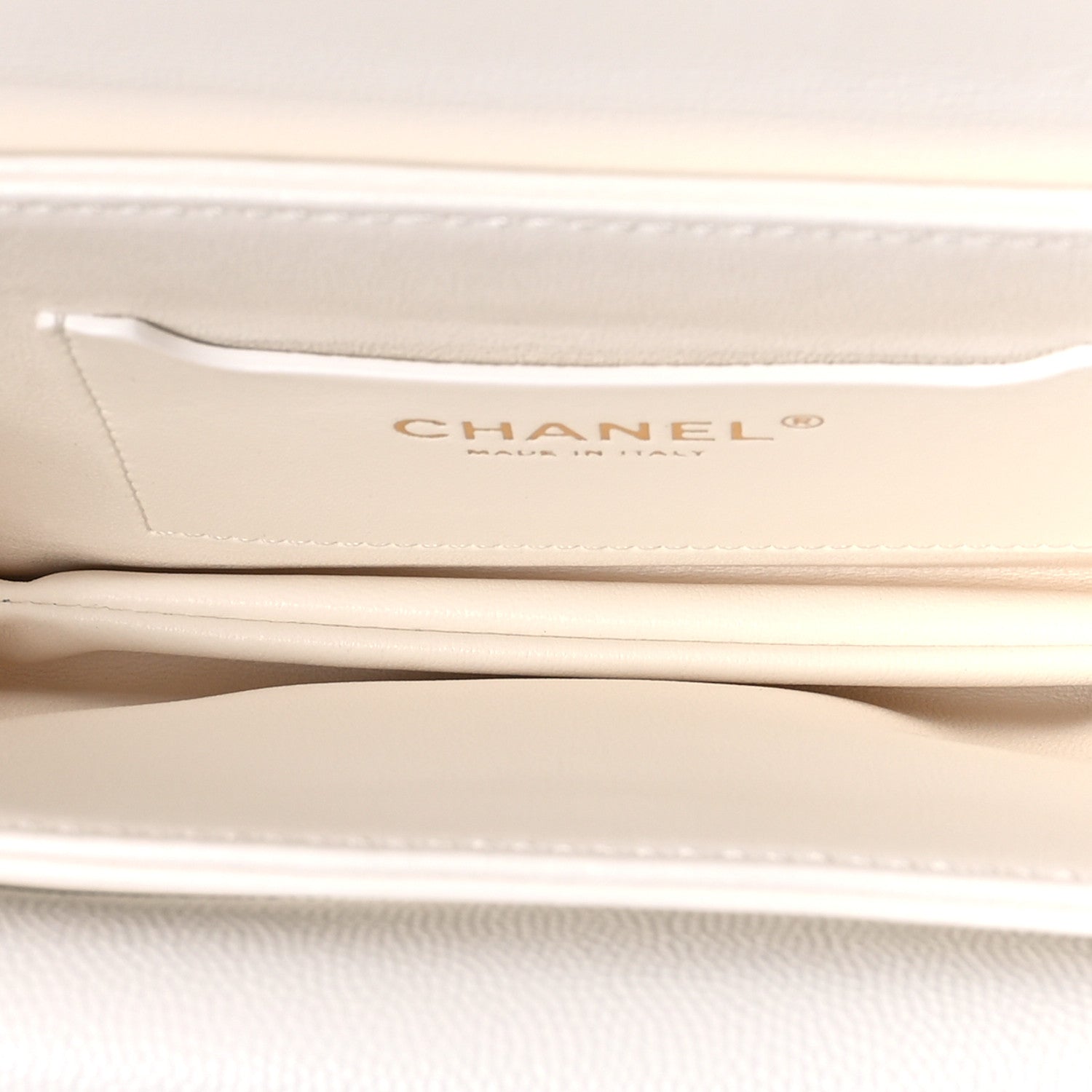 Chanel Caviar Quilted Mini Top Handle Flap White 5 of 12