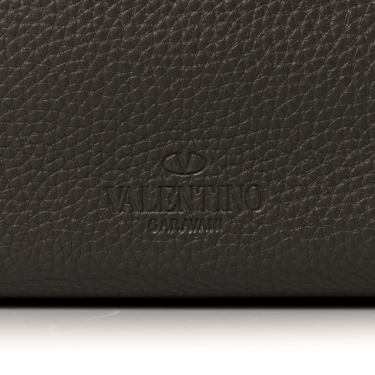 Valentino Garavani Grained Calfskin Rockstud Shoulder Tote Graphite 6 of 8