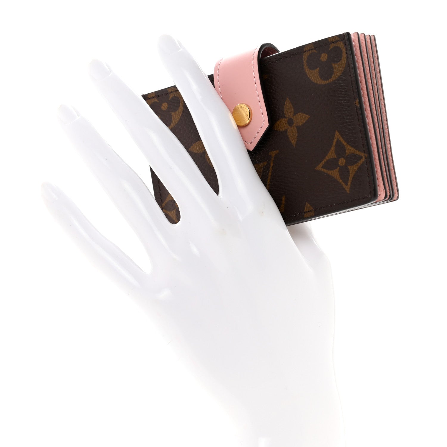 Louis Vuitton Monogram Gusset Card Holder Rose Ballerine 2 of 8