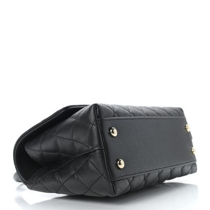 Chanel Caviar Quilted Mini Coco Handle Flap Black 4 of 9