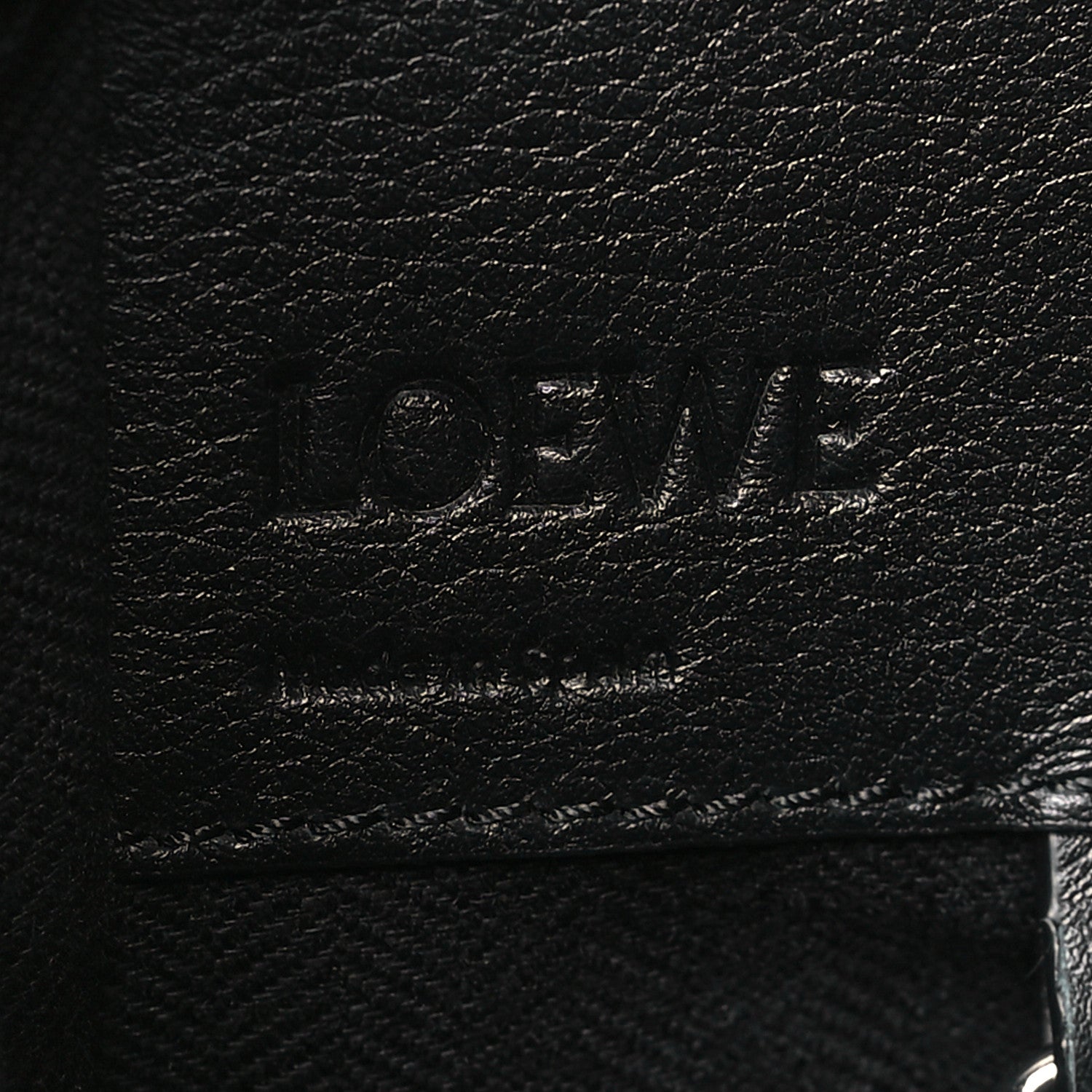 Loewe Soft Grained Calfskin Compact Hammock Shoulder Bag Black 6 of 9