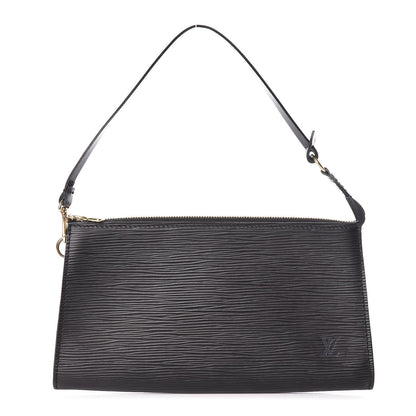 Louis Vuitton Epi Pochette Accessories 24 Black 1 of 8