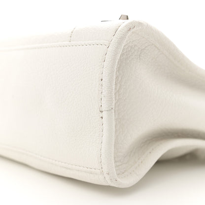 Balenciaga Chevre Silver Metallic Edge Hardware S City White 11 of 27