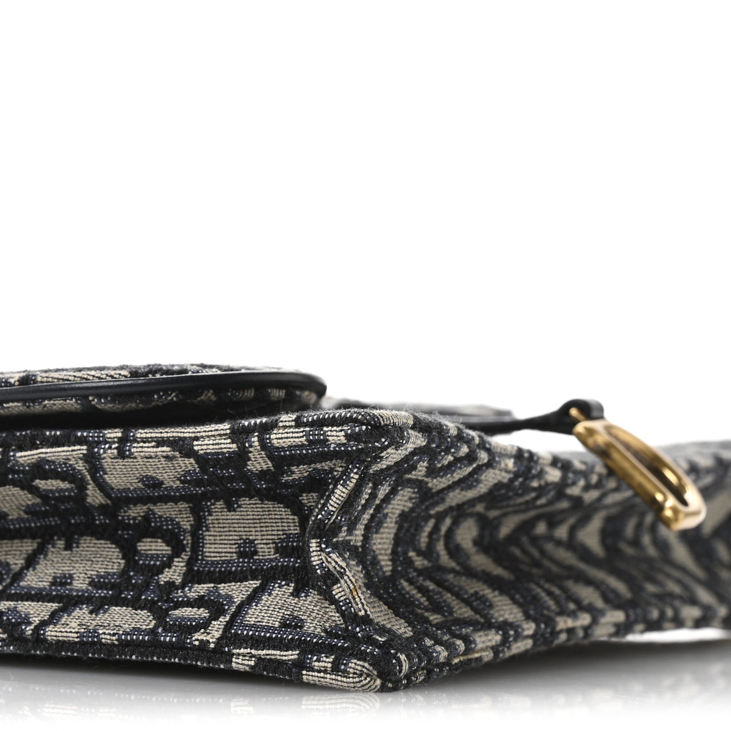 Christian Dior Oblique Saddle Chain Pouch Blue 8 of 10