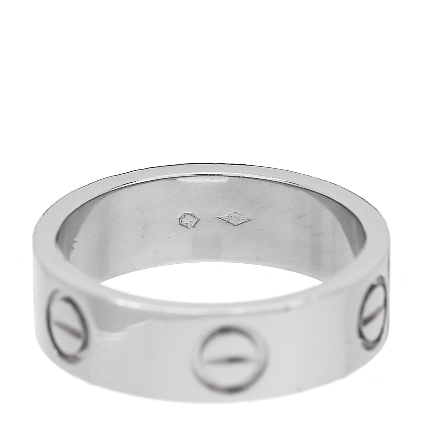 Cartier Platinum 5.5mm LOVE Ring 50 5.25 7 of 7
