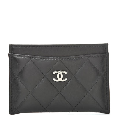 Chanel Lambskin Quilted Card Holder Black 1 of 12