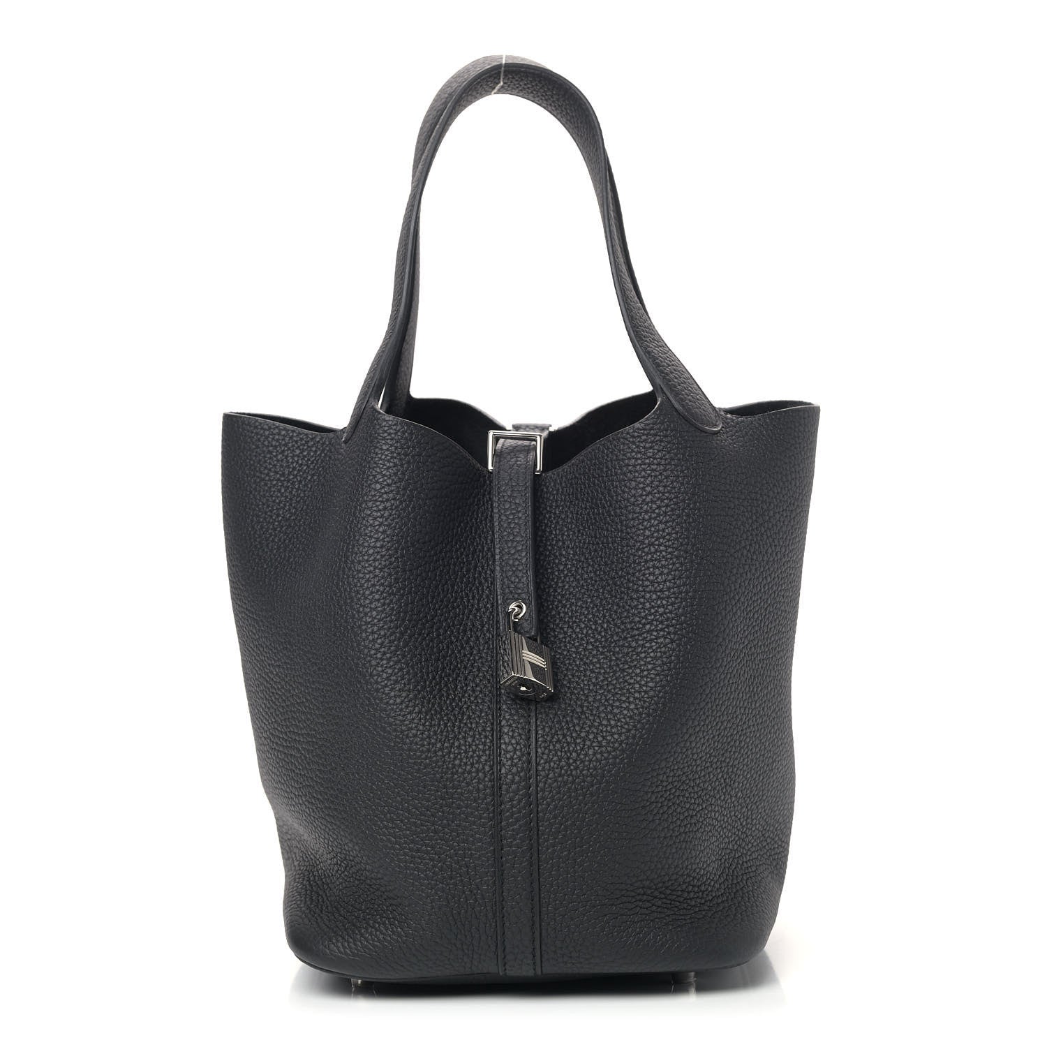 Hermes Taurillon Clemence Picotin Lock 22 MM Black 1 of 4