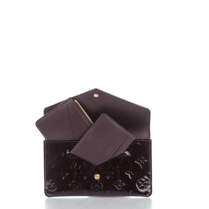 Louis Vuitton Vernis Jeanne Wallet Amarante 6 of 8