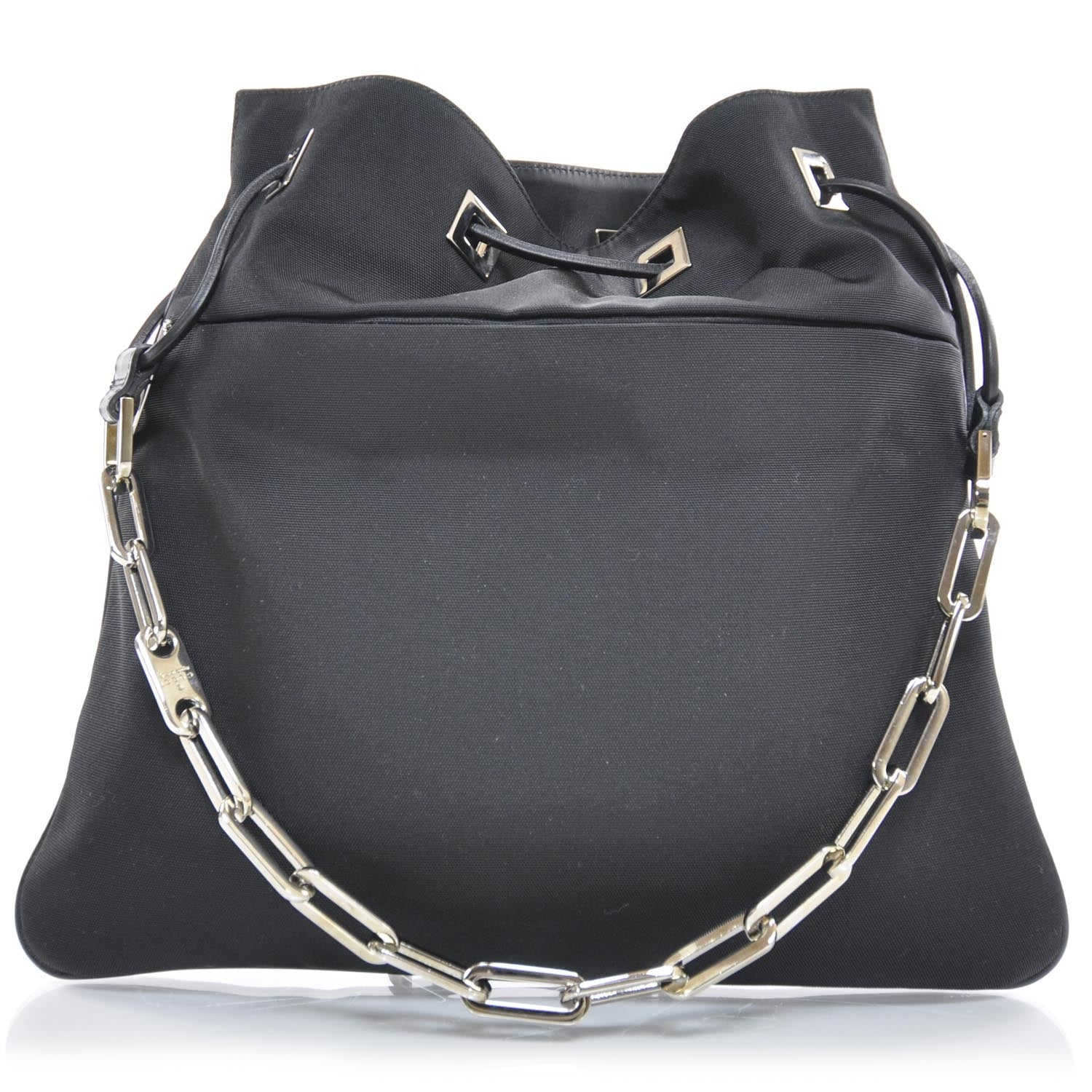 Gucci Nylon Chain Shoulder Bag Black 1 of 8