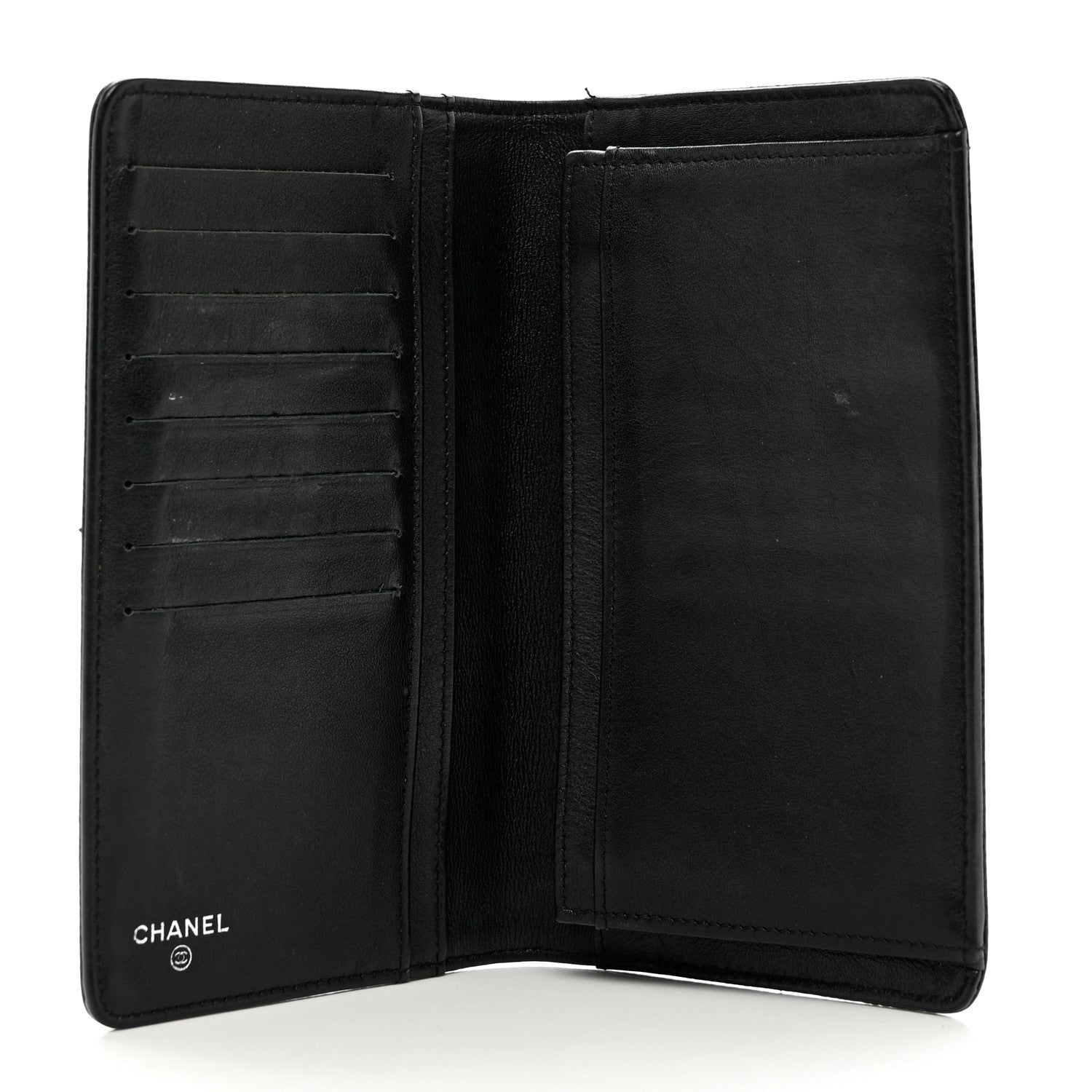 Chanel Caviar Timeless CC Yen Wallet Black 5 of 9