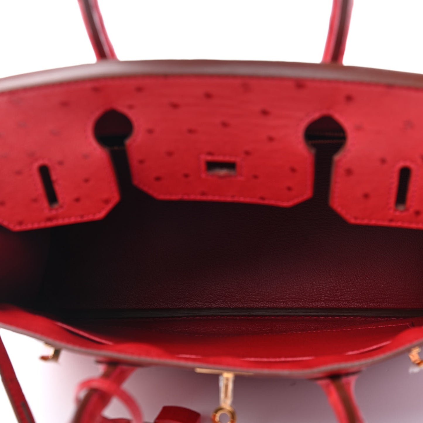 Ostrich Birkin 30 Rouge Vif