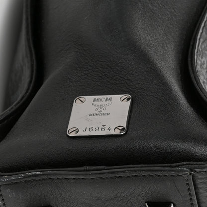 MCM Visetos Tote Black 6 of 12