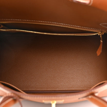 Hermes Natural Barenia Faubourg Birkin 30 Fauve 5 of 11