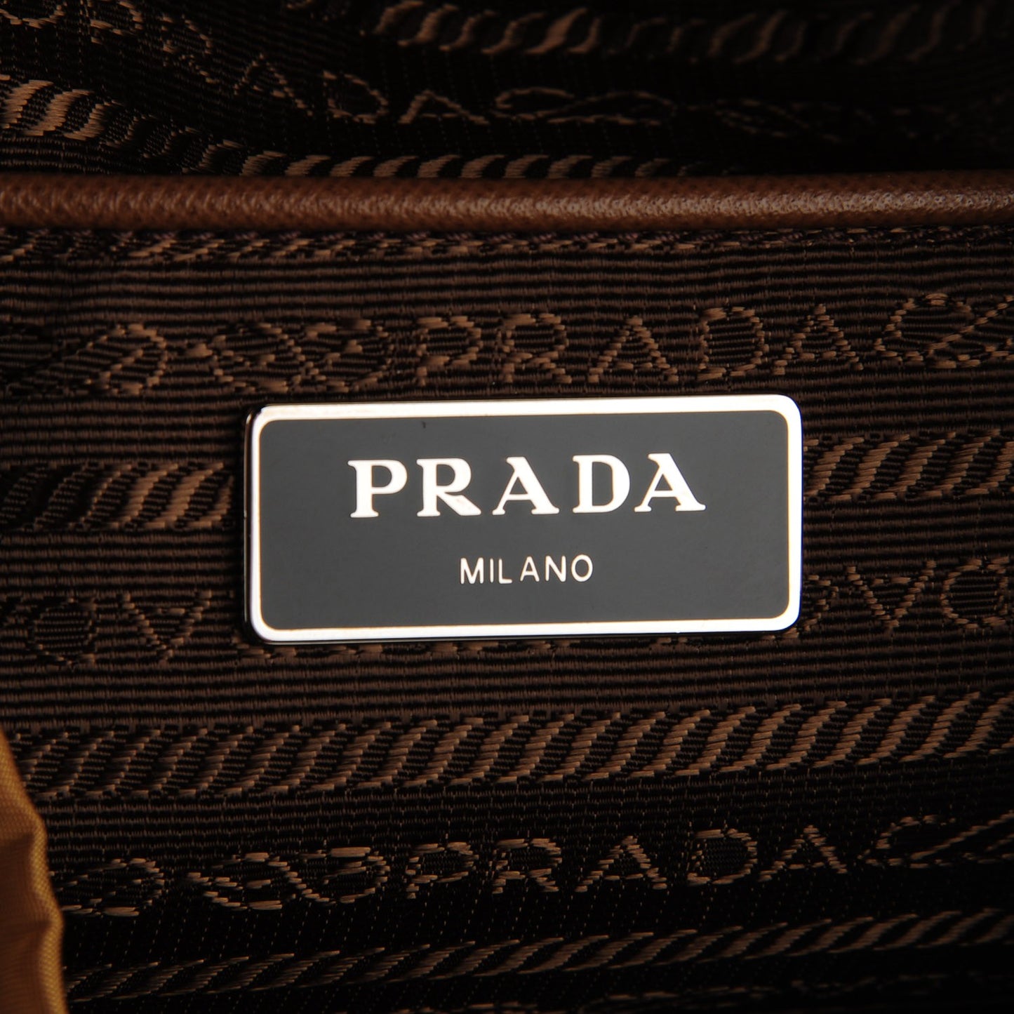 Vela Nylon Saffiano Backpack Tobacco