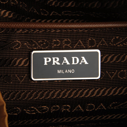 Prada Vela Nylon Saffiano Backpack Tobacco 5 of 9