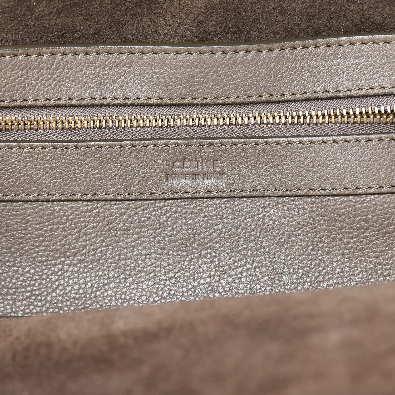 Celine Soft Grained Calfskin Medium Belt Cabas Phantom Taupe 7 of 12