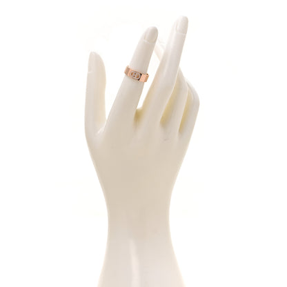 Hermes 18K Rose Gold Diamond PM H D'Ancre Ring 49 5 2 of 5