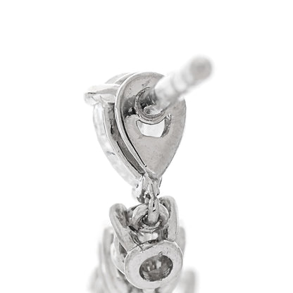 Parker & West by FASHIONPHILE Platinum Diamond Pear Round Cut Drop Earrings 4 of 6