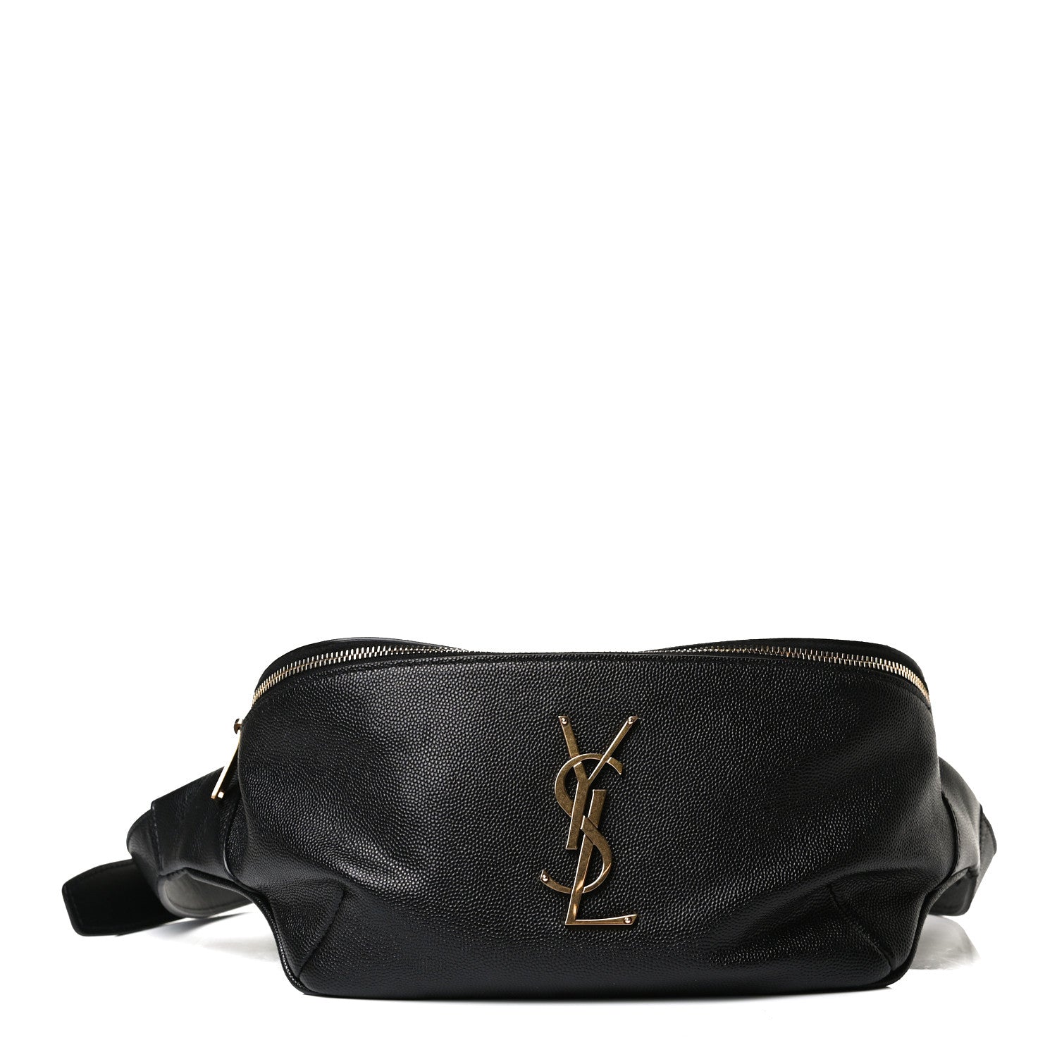 Saint Laurent Grain De Poudre Monogram Belt Bag Black 1 of 13