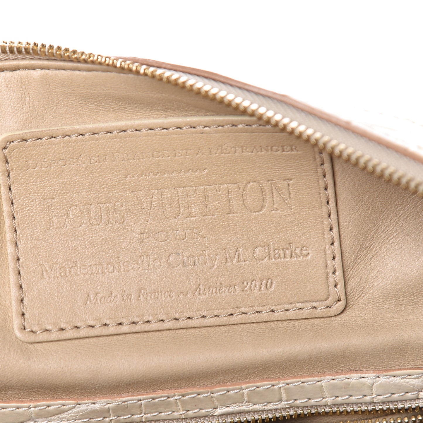 Crocodile Sac Louis Beige