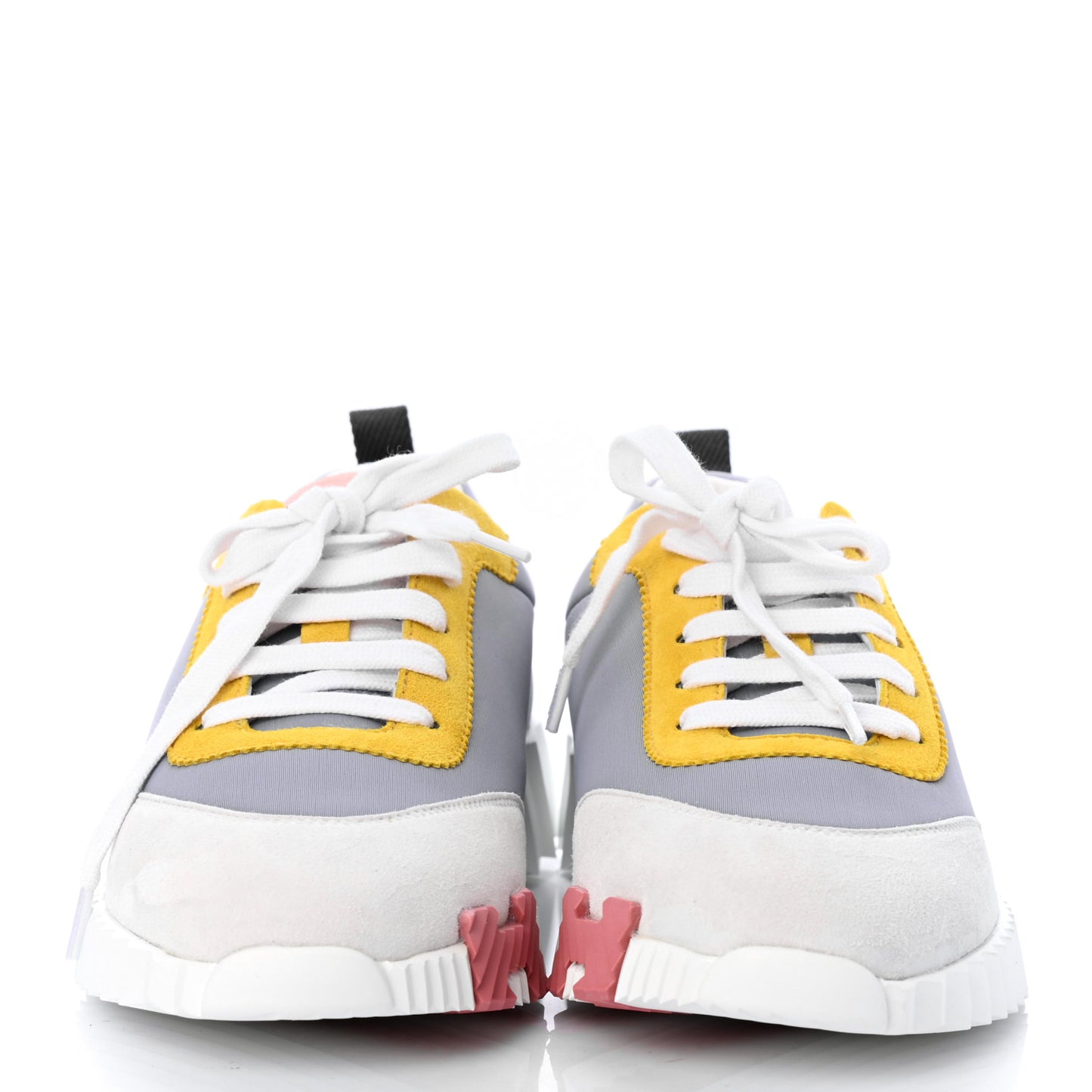 Technical Canvas Suede Goatskin Bouncing Sneakers 38