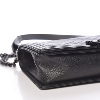 Chanel Caviar Quilted New Medium Boy Flap So Black 15 of 17