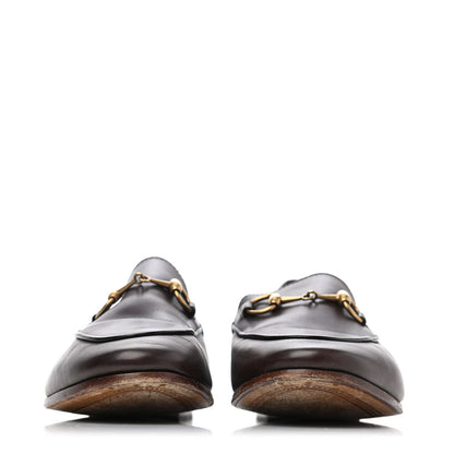 Gucci Calfskin Womens Jordaan Loafers 36.5 Fondente Brown 2 of 4