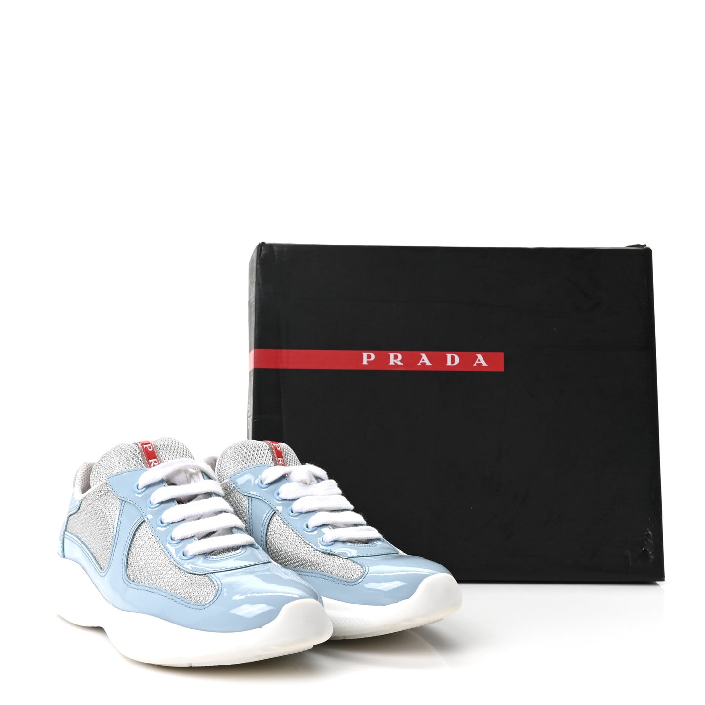 Patent America's Cup Patchwork Sneakers 36.5 Celeste