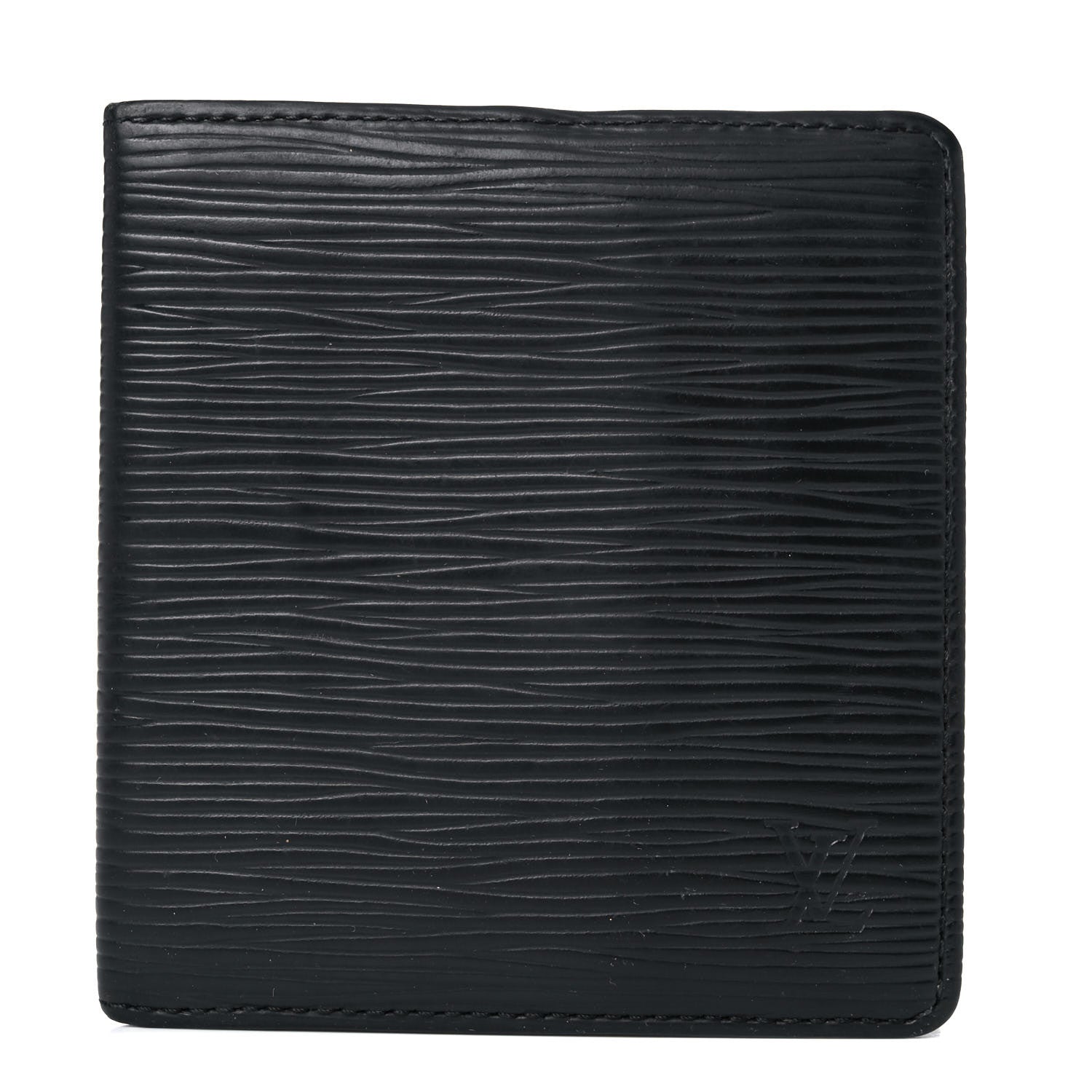 Louis Vuitton Epi 6 Card Billfold Wallet Black 1 of 12