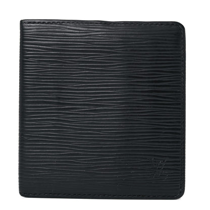 Louis Vuitton Epi 6 Card Billfold Wallet Black 1 of 12