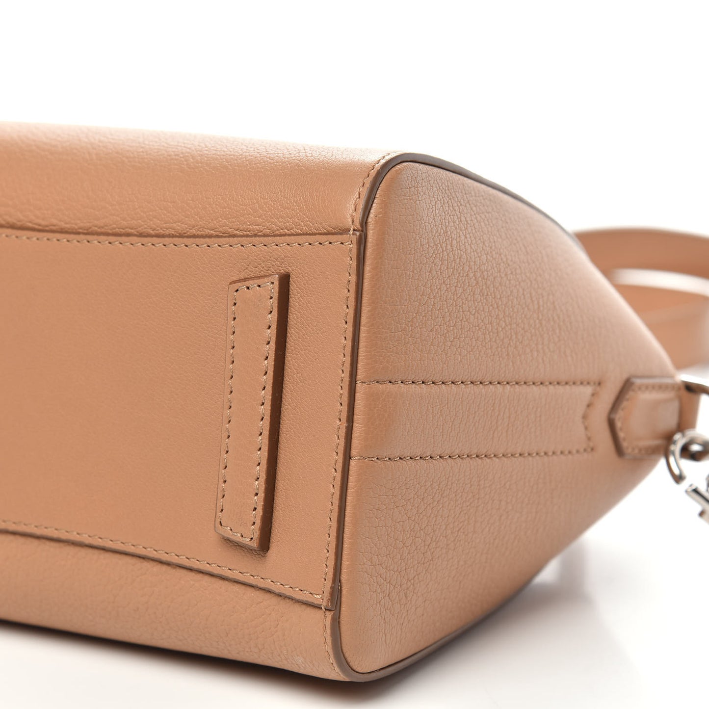 Sugar Goatskin Mini Antigona Medium Beige