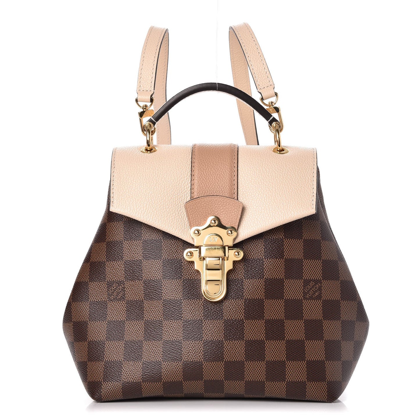 Damier Ebene Clapton Backpack Creme