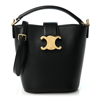 Celine Smooth Calfskin Triomphe Mini Louise Bag Black 1 of 9