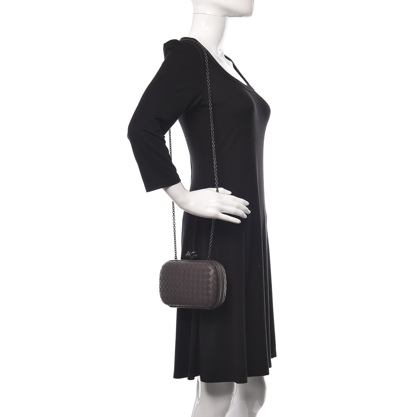 Nappa Intrecciato Chain Knot Clutch Quetsche