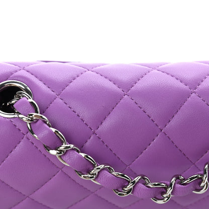Chanel Lambskin Quilted Mini Rectangular Flap Purple 11 of 13