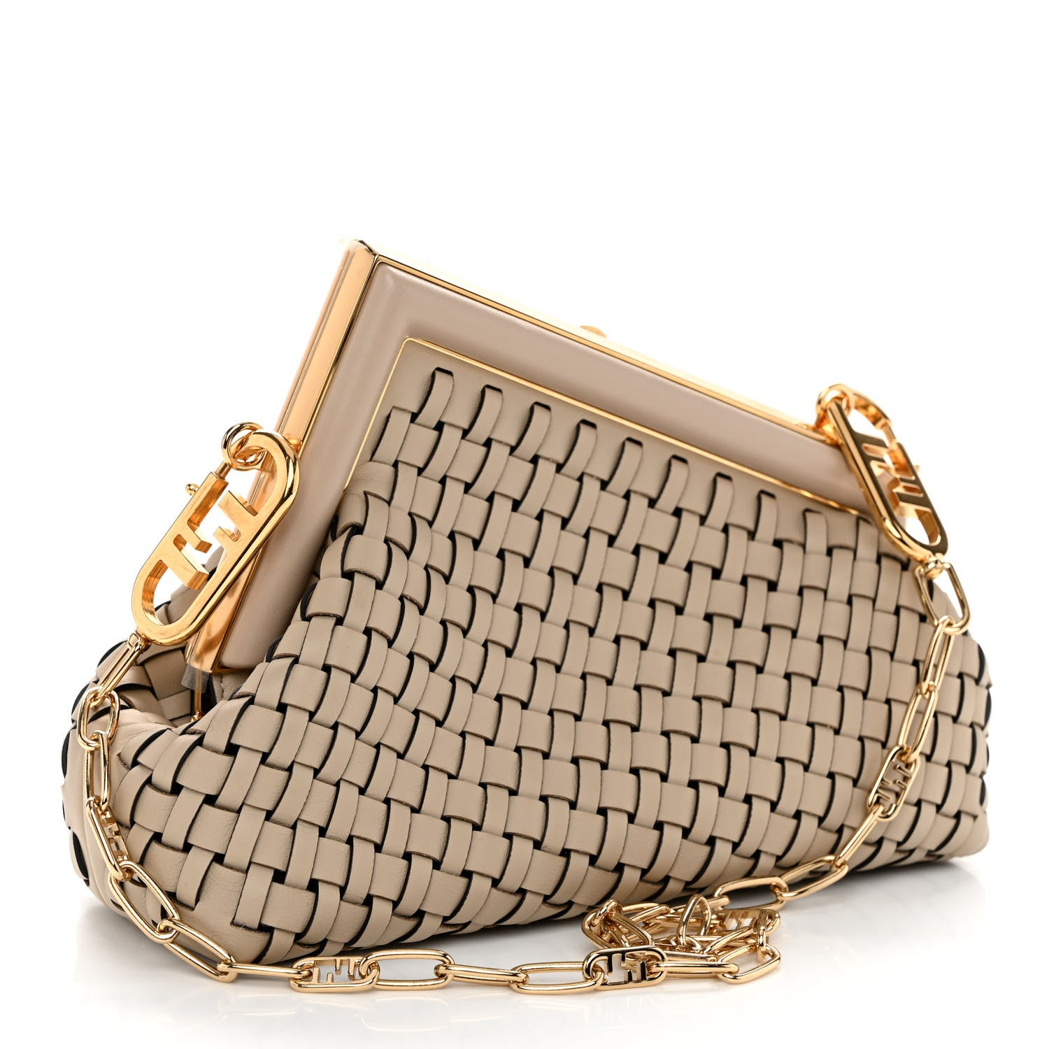 Fendi Vitello Grace Intreccio Small Fendi First Nuvola 3 of 9
