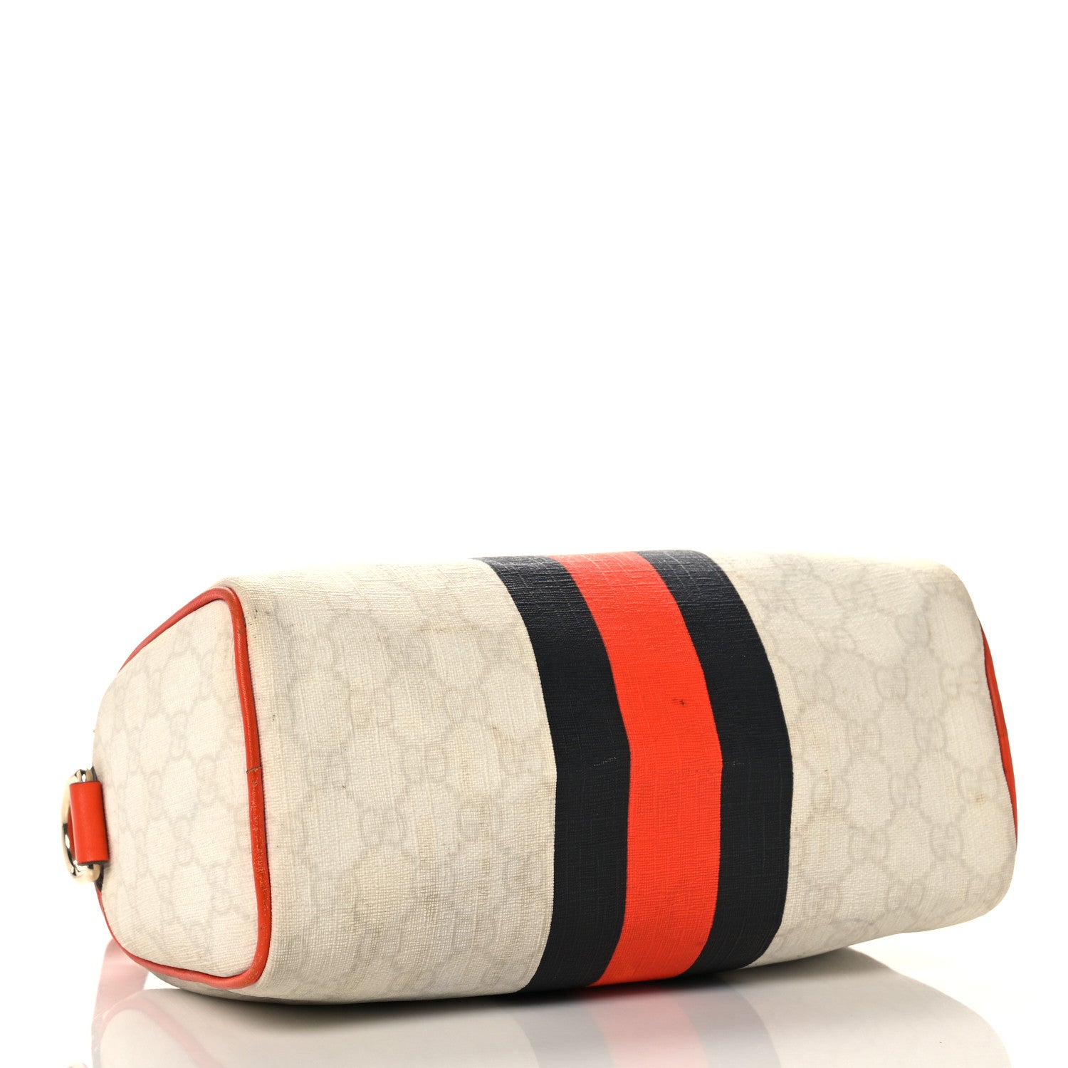 Gucci GG Plus Monogram Web Stripe Small Joy Boston Orange 4 of 22