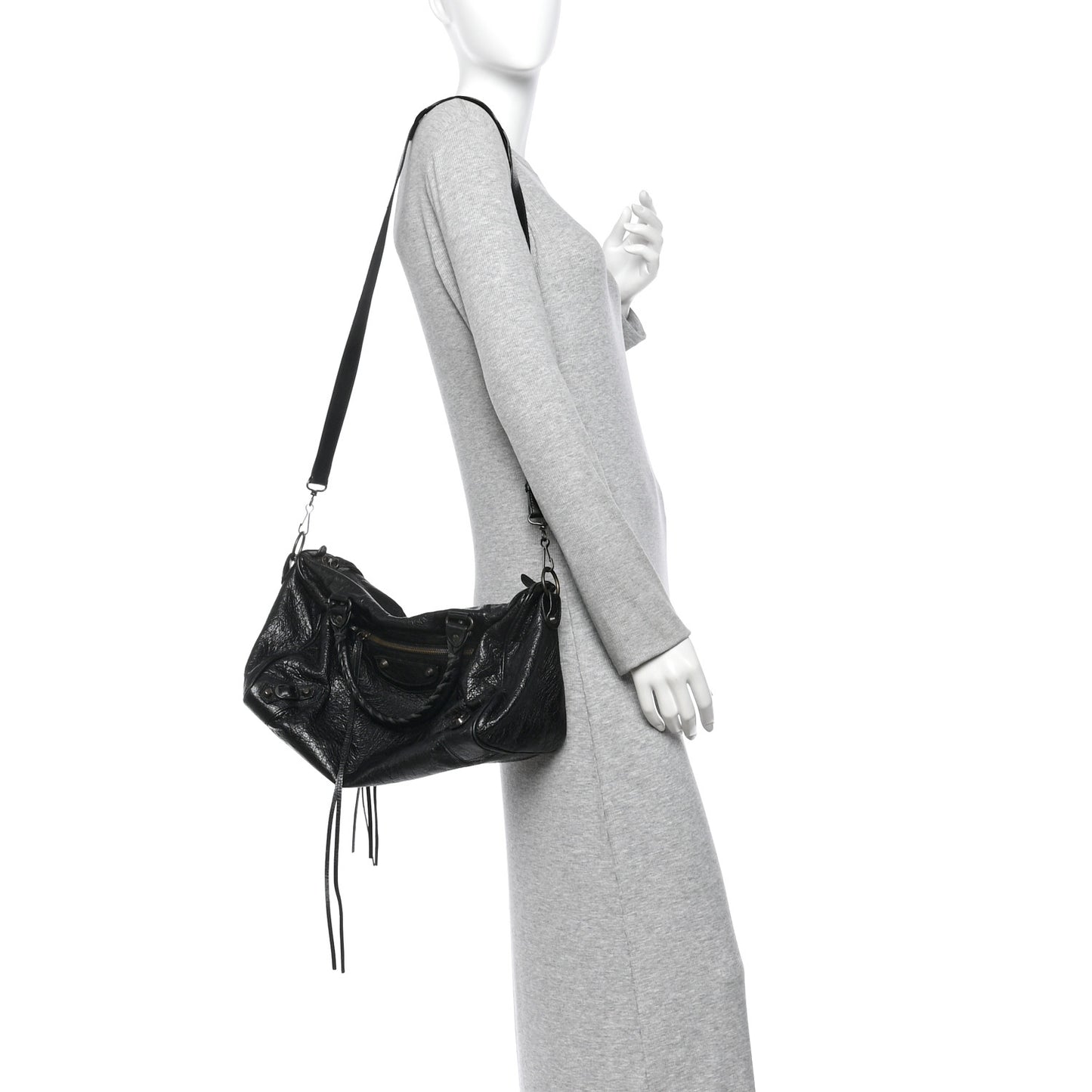 Agneau Classic Hardware Boston  Black