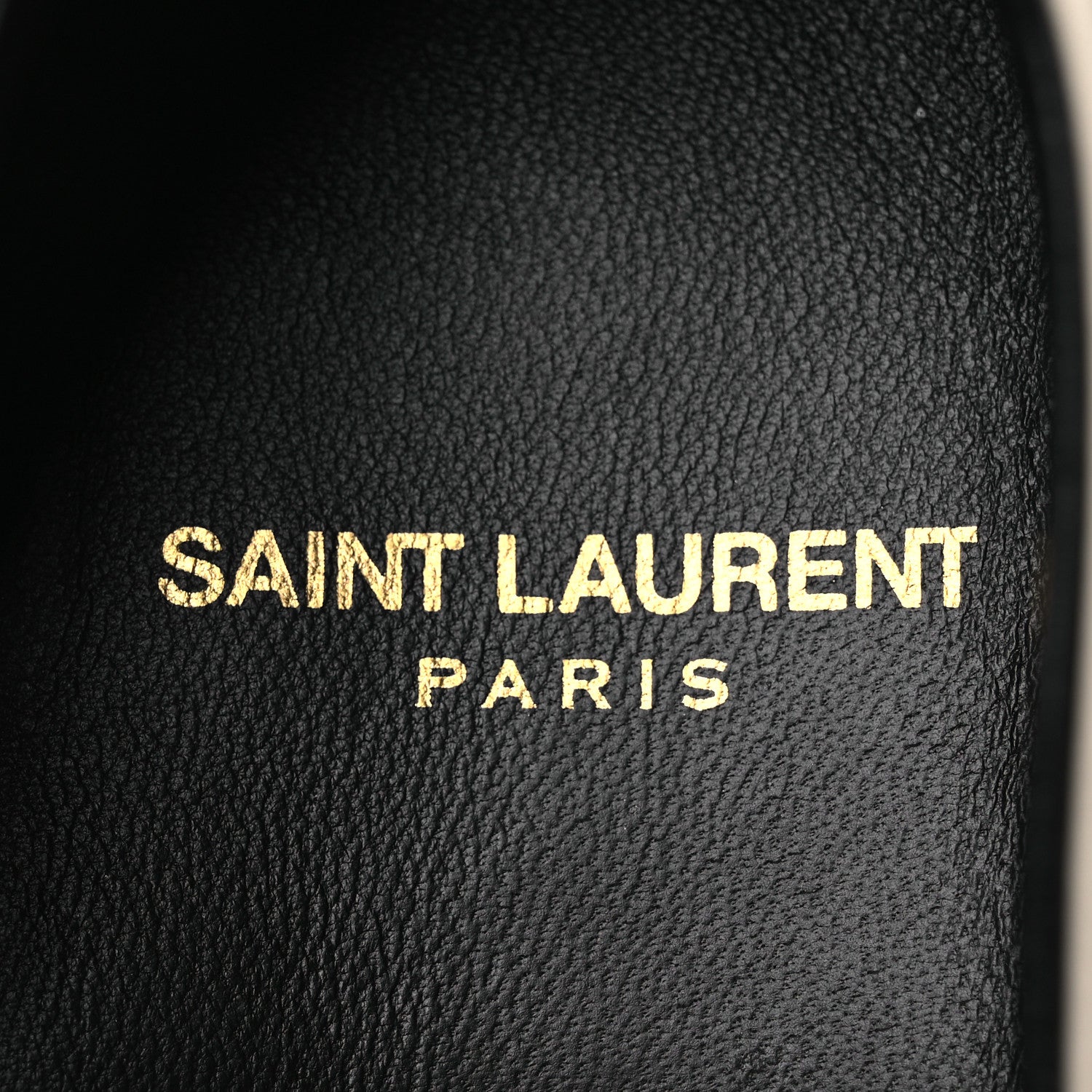 Saint Laurent Belfagor Vitello Le Loafer 15 Moccasin 37 Gold Officier Pearl 9 of 11